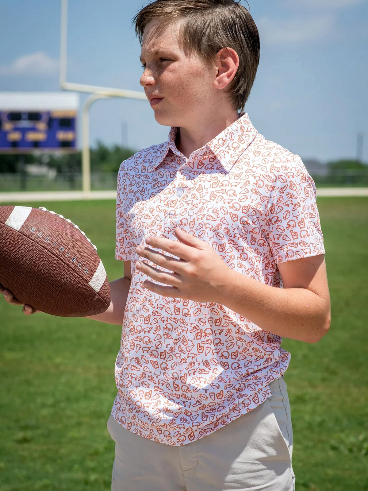 Blue Quail Boys' Short Sleeve Polo - Saint Bernard