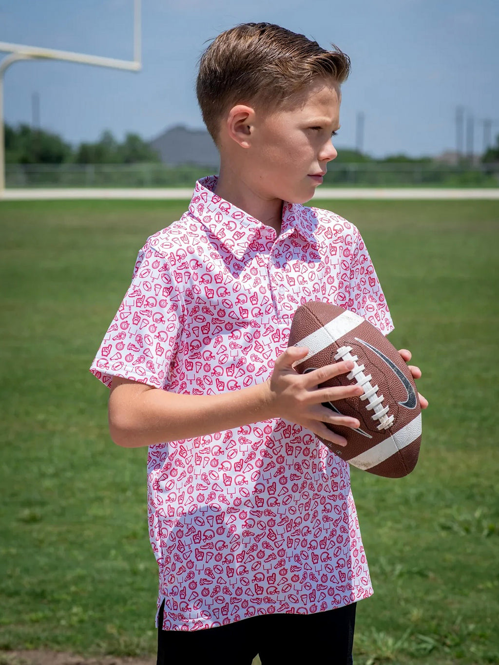 Blue Quail Boys' Short Sleeve Polo - Saint Bernard