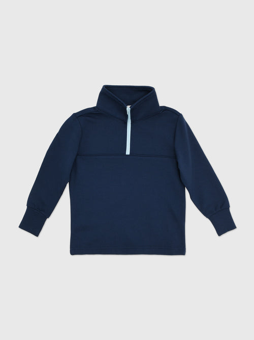 Blue Quail Boys' Quarter-Zip Performance Pullover - Saint Bernard