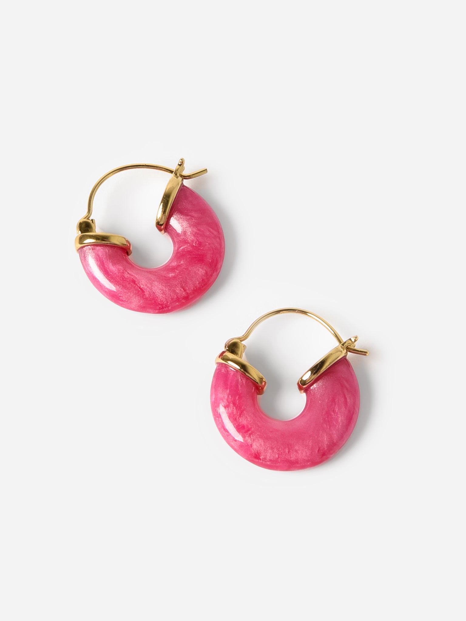 Anni Lu Women's Petit Swell Hoop Earrings - Saint Bernard