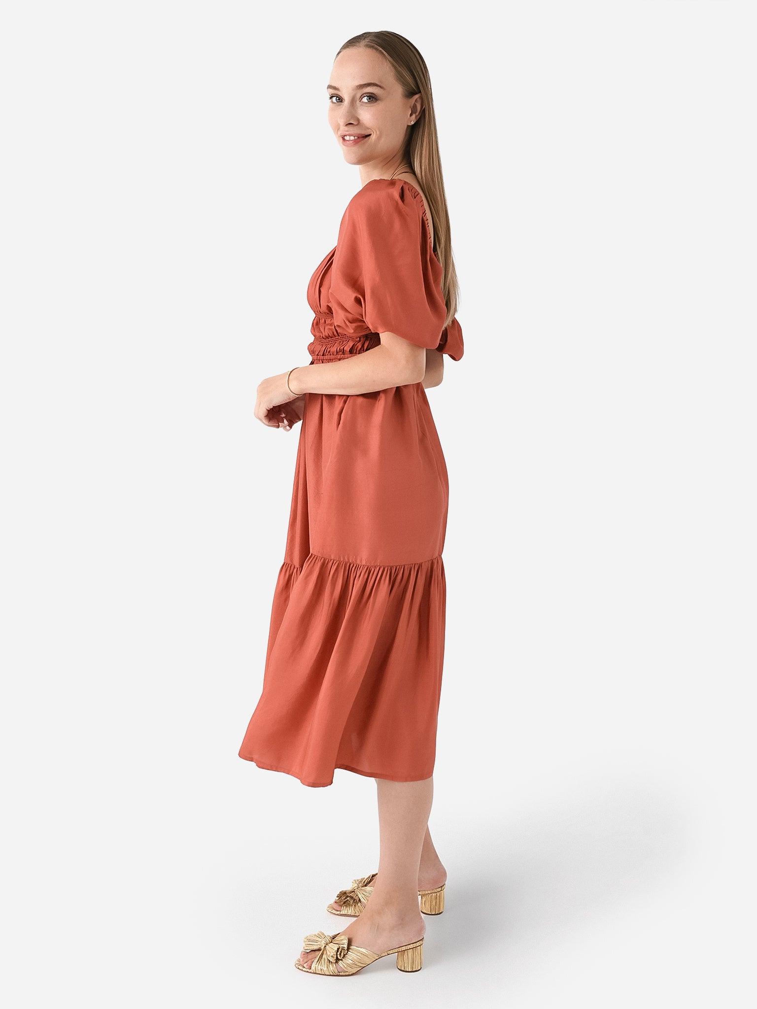 sea kyle silk dress Sea Ny Kyle Silk Midi Dress
