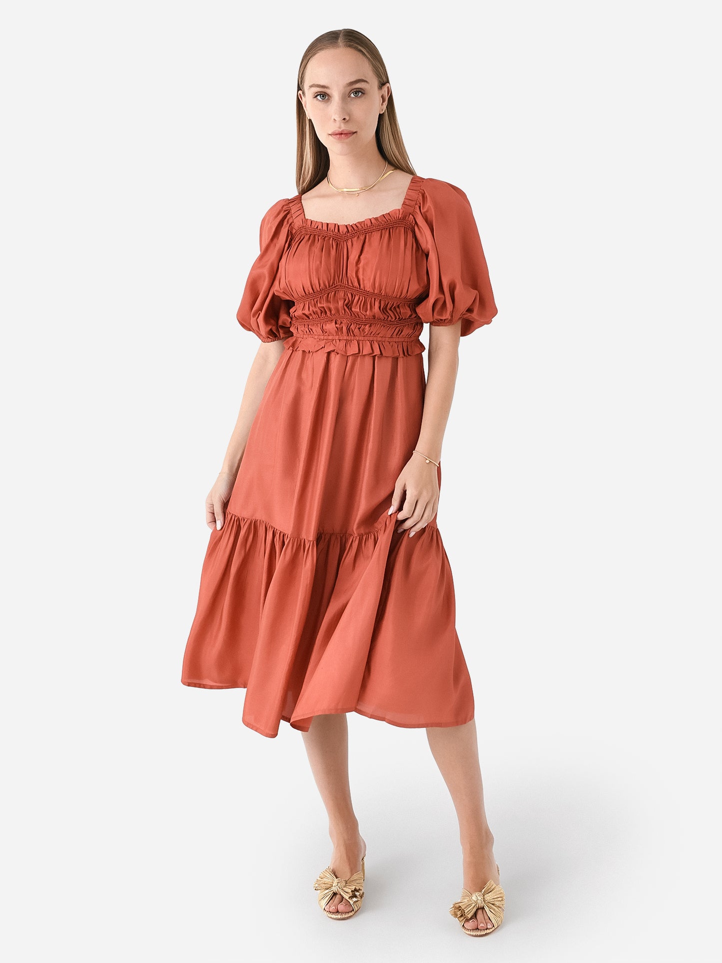 SEA Women's Kyle Silk Dress - Saint Bernard