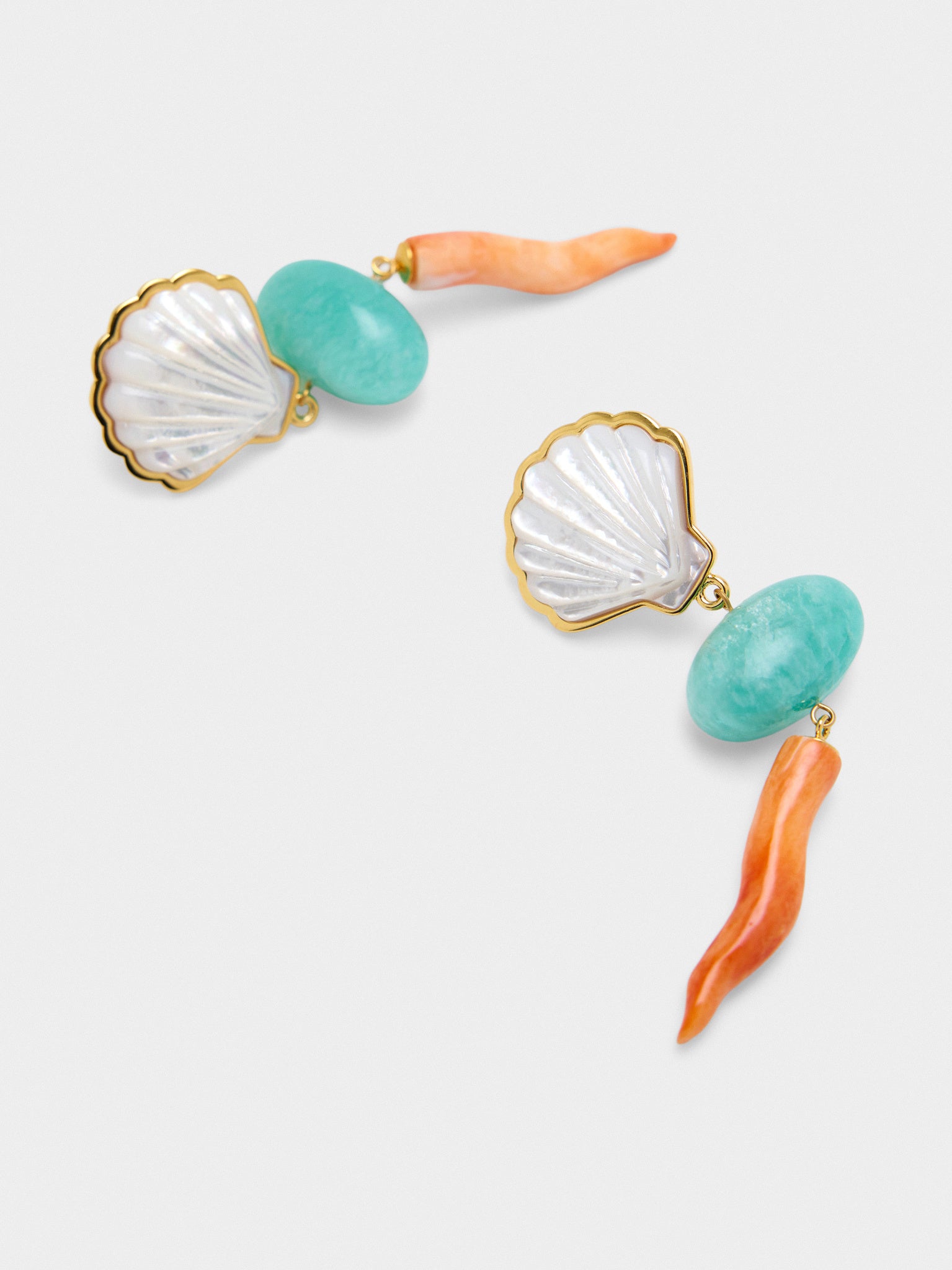 Lizzie Fortunato Luna Drop Earrings - Saint Bernard