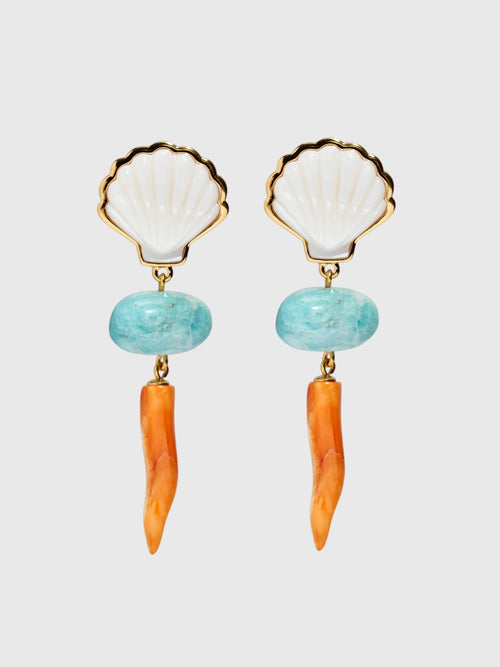 Lizzie Fortunato Luna Drop Earrings