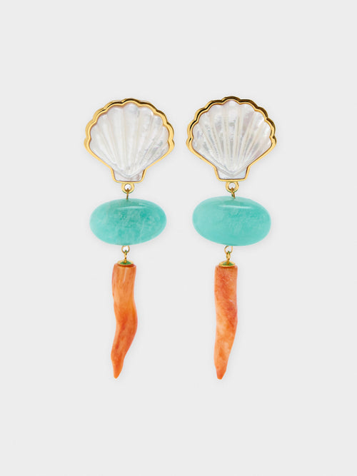 Lizzie Fortunato Luna Drop Earrings