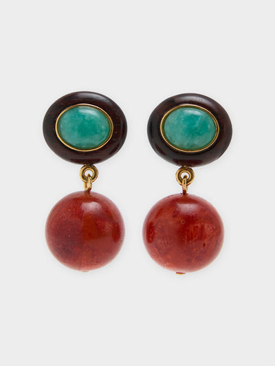 Lizzie Fortunato Laurel Earrings - Saint Bernard