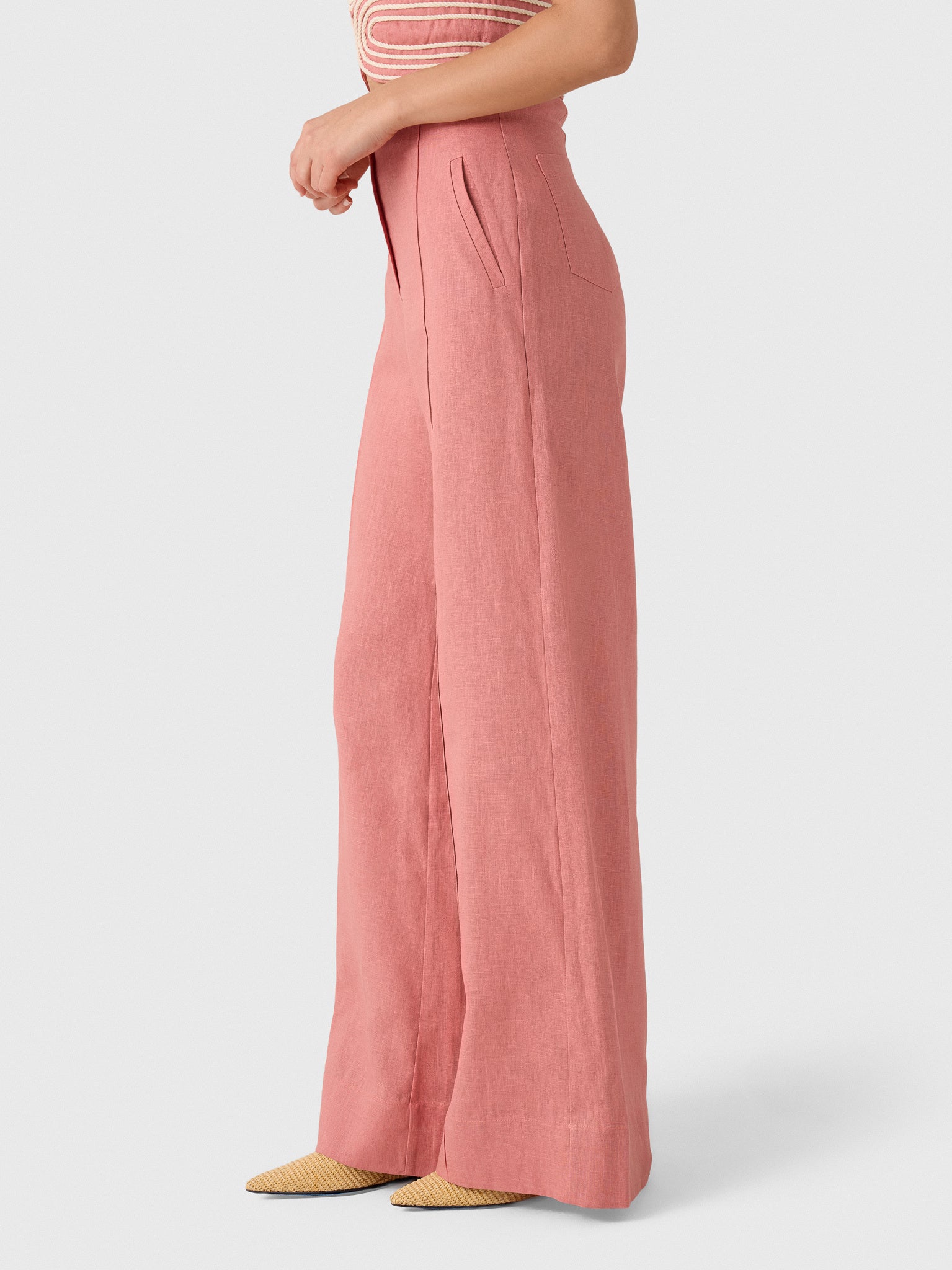 Andres Otalora Women's La Promesa Wide Leg Pant - Saint Bernard