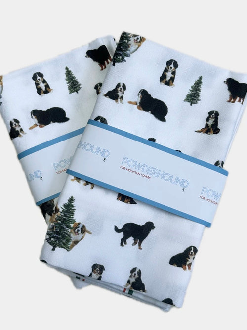 Powderhound Mountain Dog Tea Towel Set