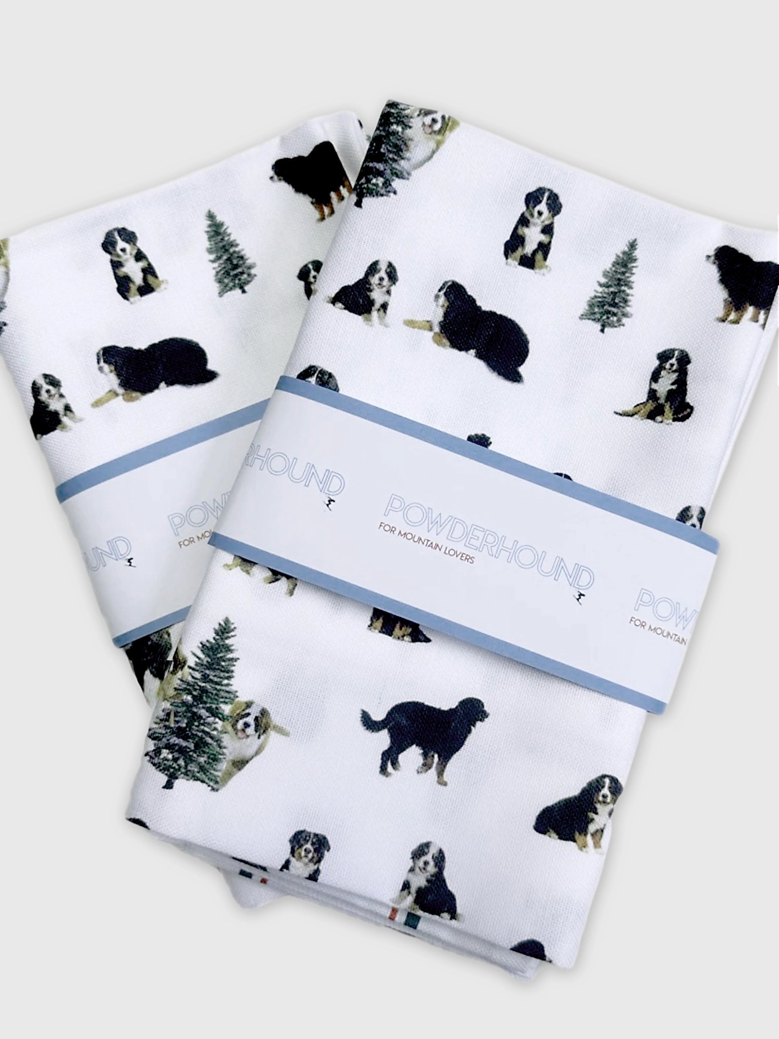 Powderhound Mountain Dog Tea Towel Set - Saint Bernard