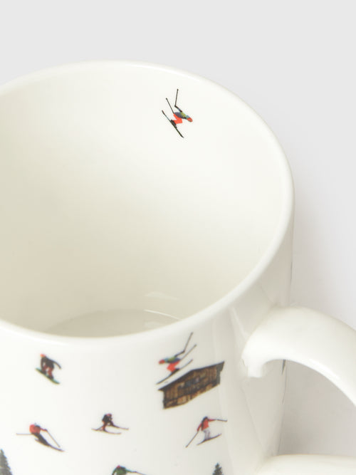 Powderhound Hut Skiing Mug