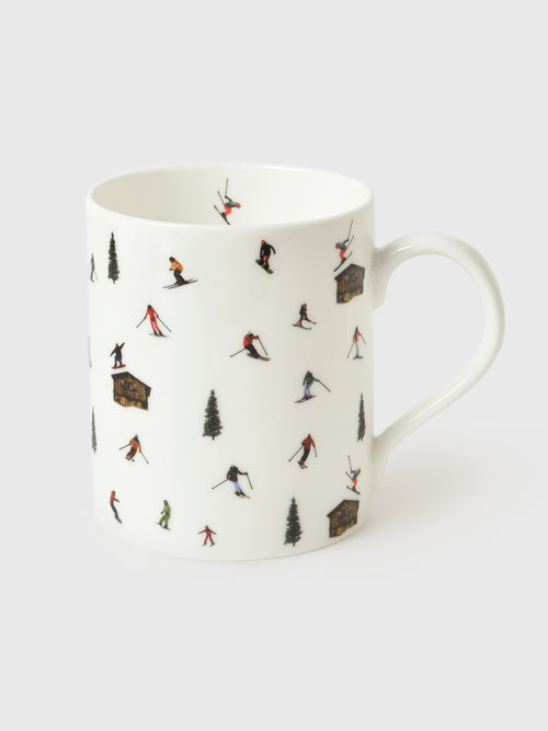 Powderhound Hut Skiing Mug
