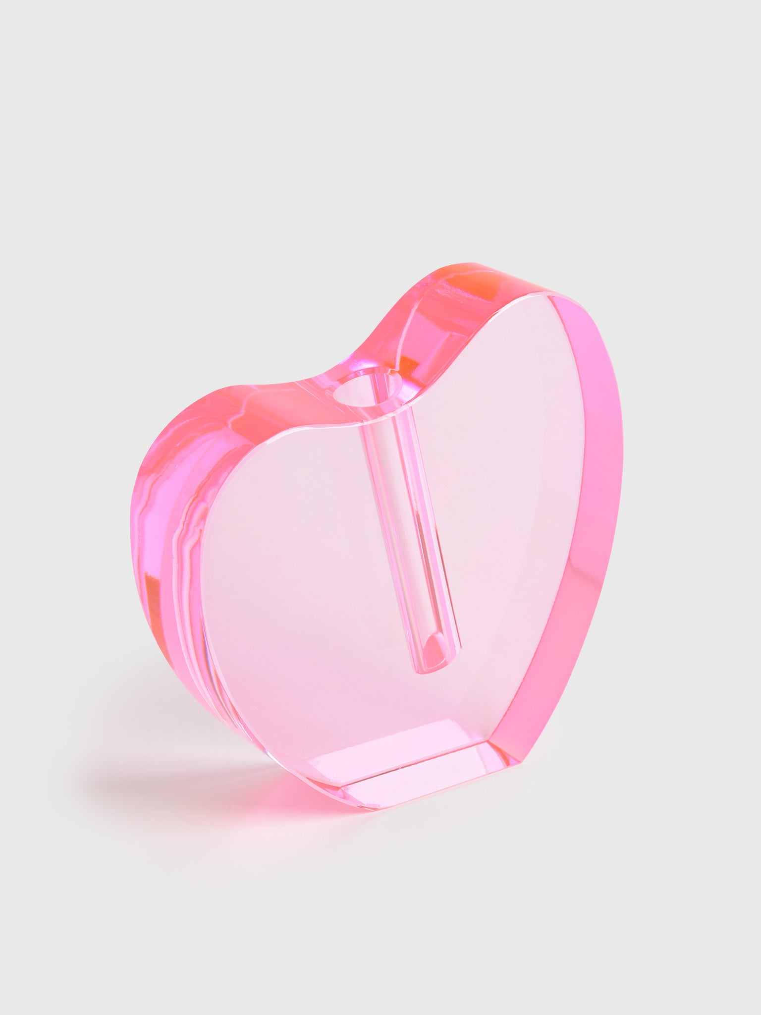 TIZO Large Crystal Heart Flat Vase - Saint Bernard