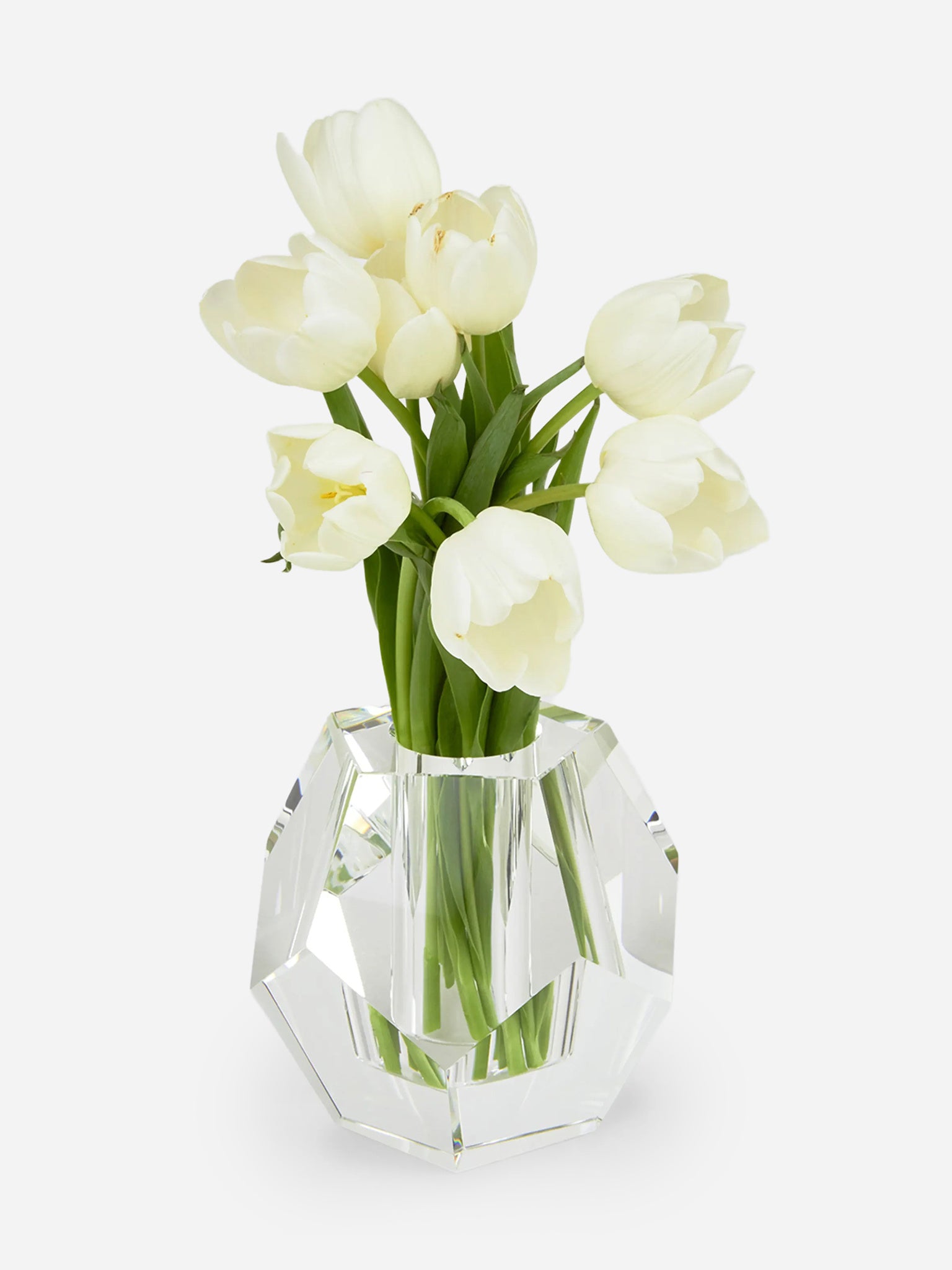 TIZO Crystal Diamond Cut Vase - Saint Bernard
