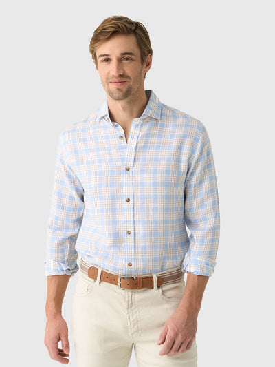 Rye51 Men's The Phoenix Stretch Linen Sport Shirt - Saint Bernard