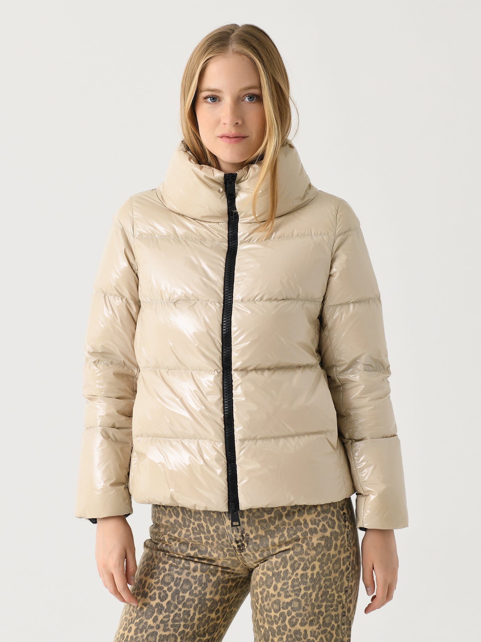 Herno Women's Glossy Quilted Down Jacket - Saint Bernard