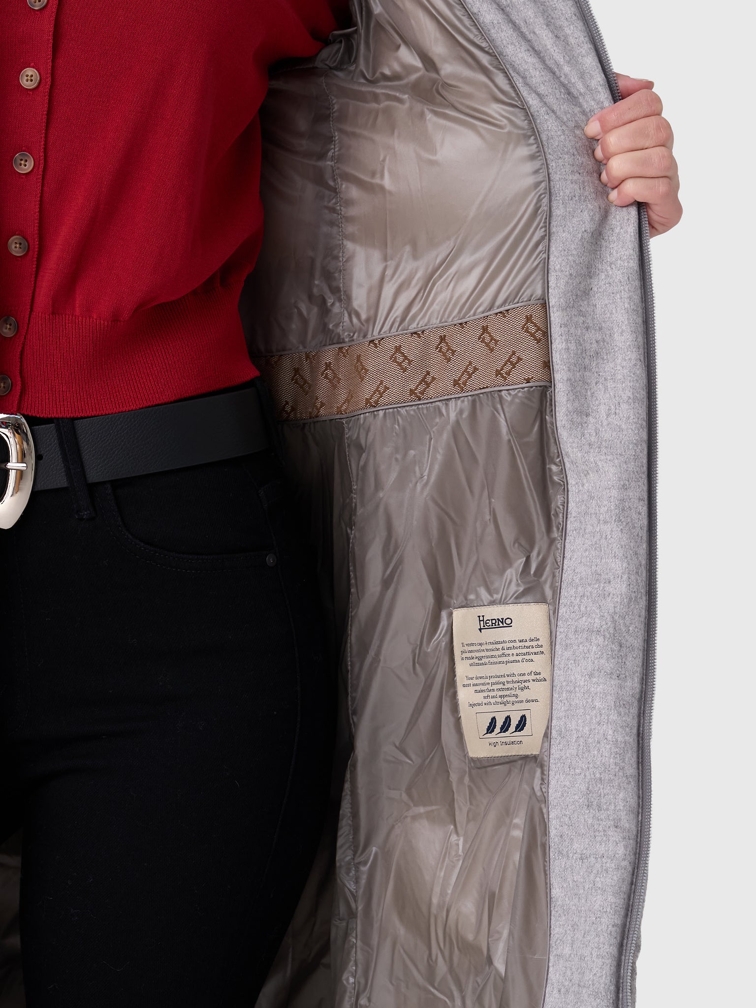 Herno Women's Cashmere Silk Coat - Saint Bernard