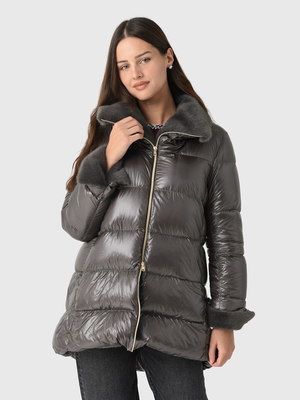 Herno Women's A-Shape Down Jacket - Saint Bernard