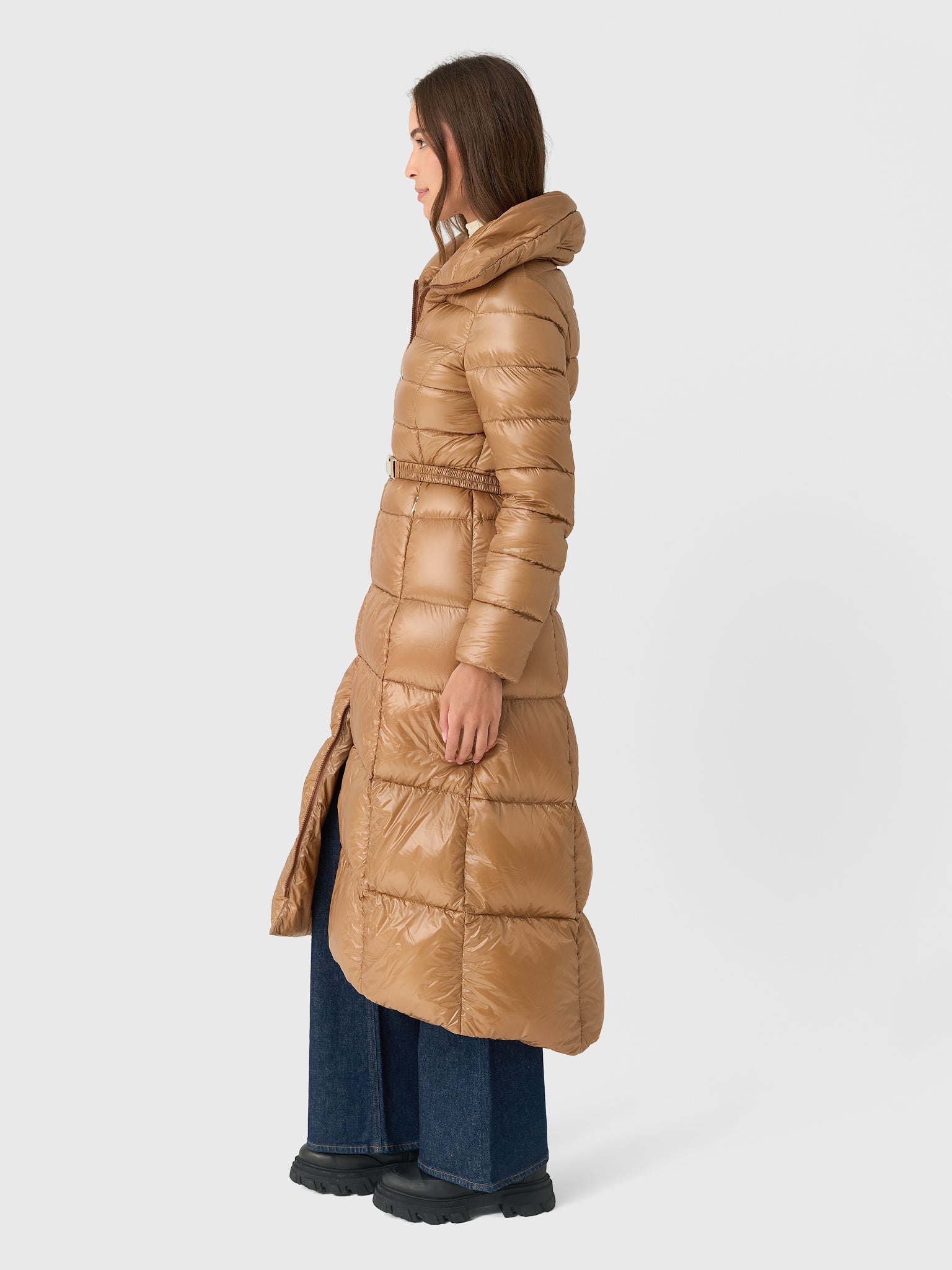 Herno Women's Belted Maxi Down Jacket – Saint Bernard