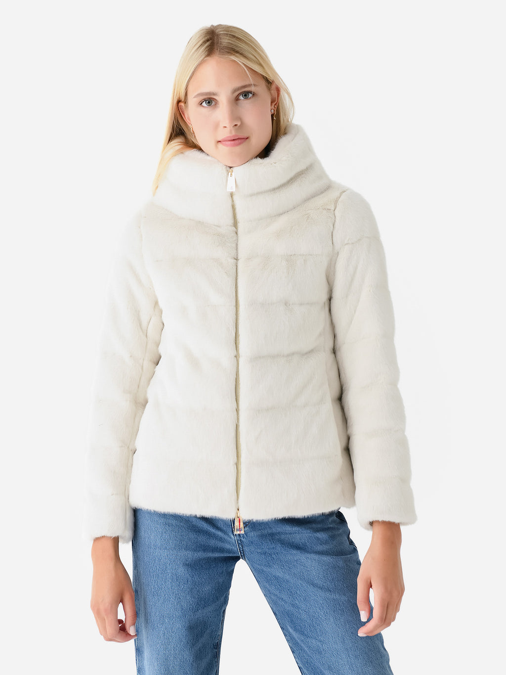 Herno Women's Faux Fur Teddy Jacket - Saint Bernard
