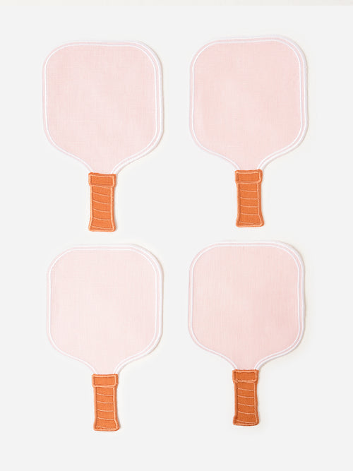 House Of Gleason Pickleball Paddle Cocktail Napkin Set - Saint Bernard