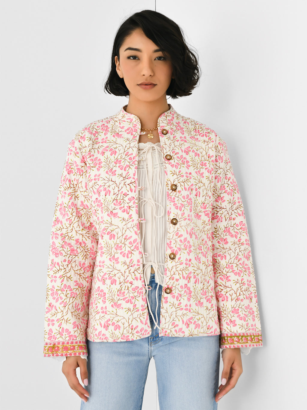 Sur La Vague Women's Custom Carpet Coat - Saint Bernard