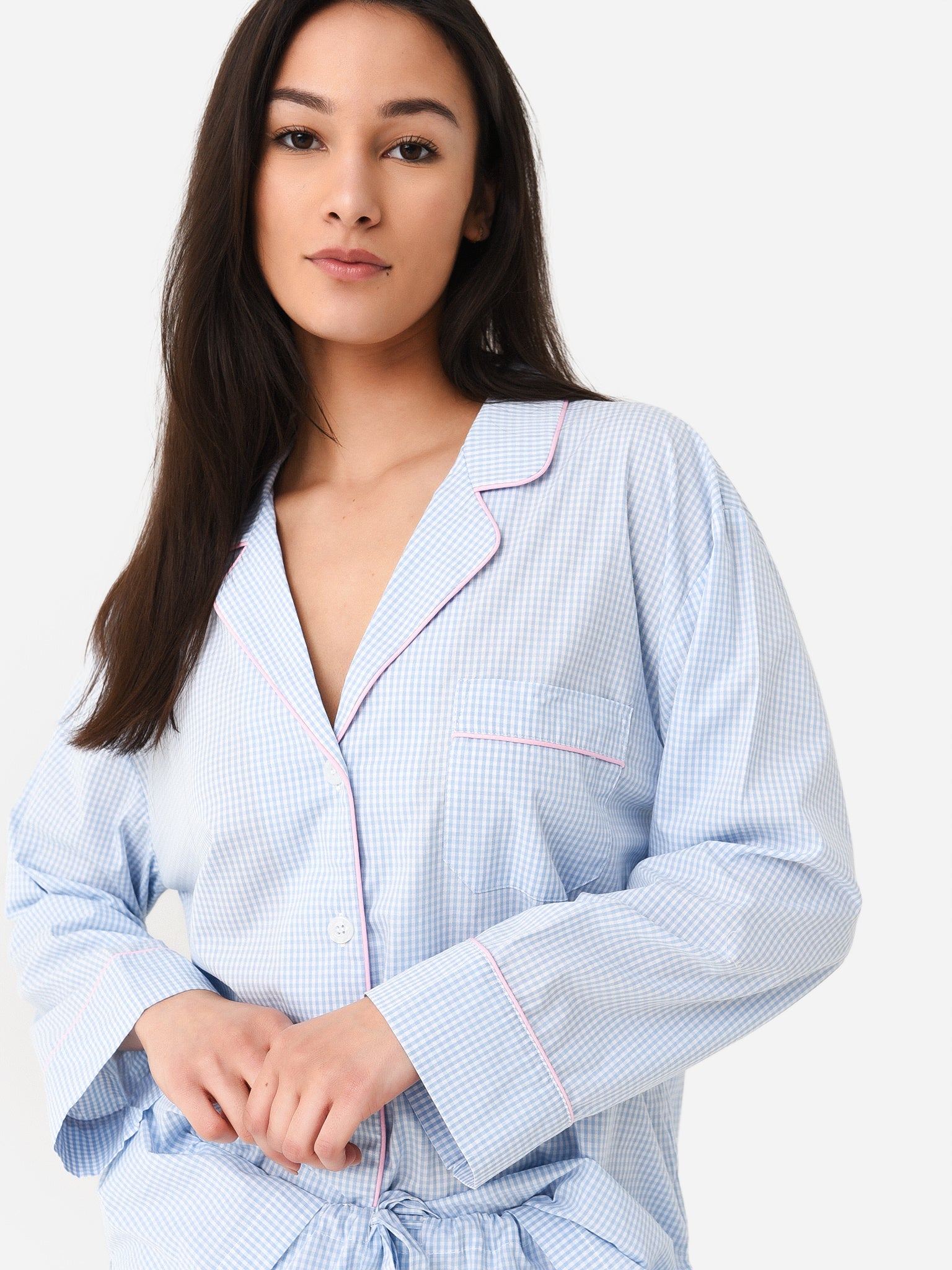 Lenora Women's Classic Cotton Pajama Set - Saint Bernard