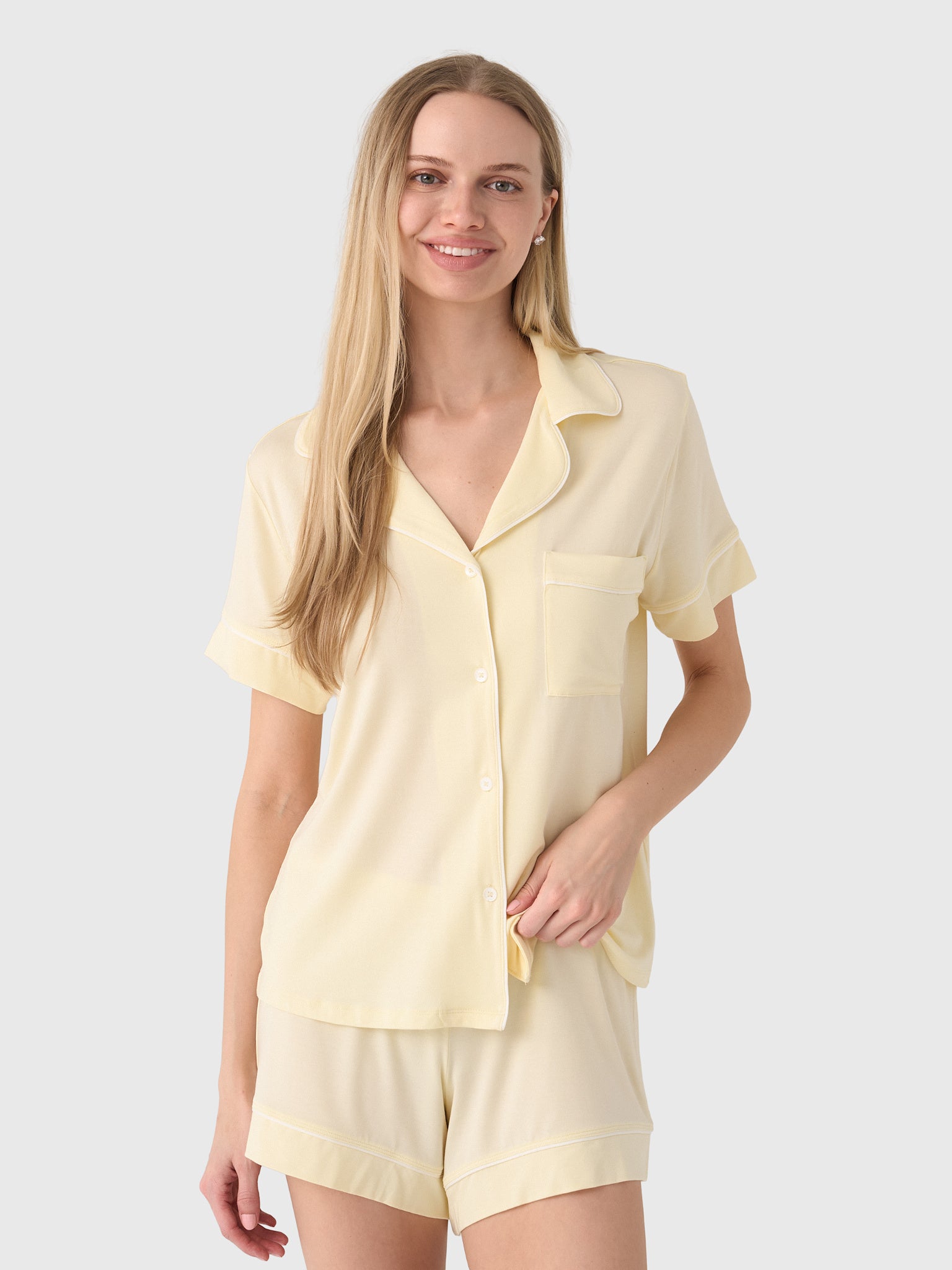 Eberjey Women's Gisele Relaxed Short Pajama Set - Saint Bernard