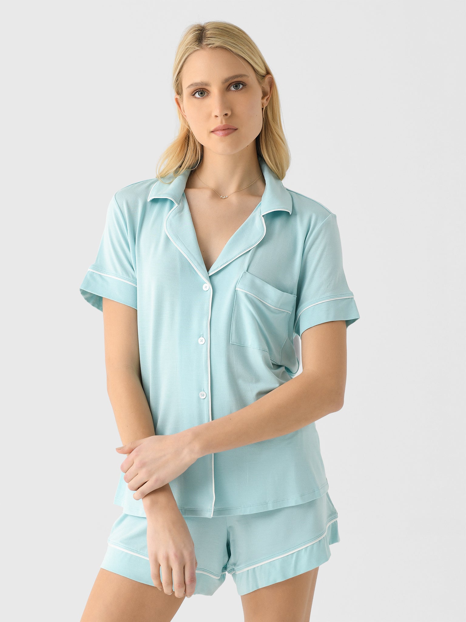 Eberjey Women's Gisele Relaxed Short Pajama Set - Saint Bernard