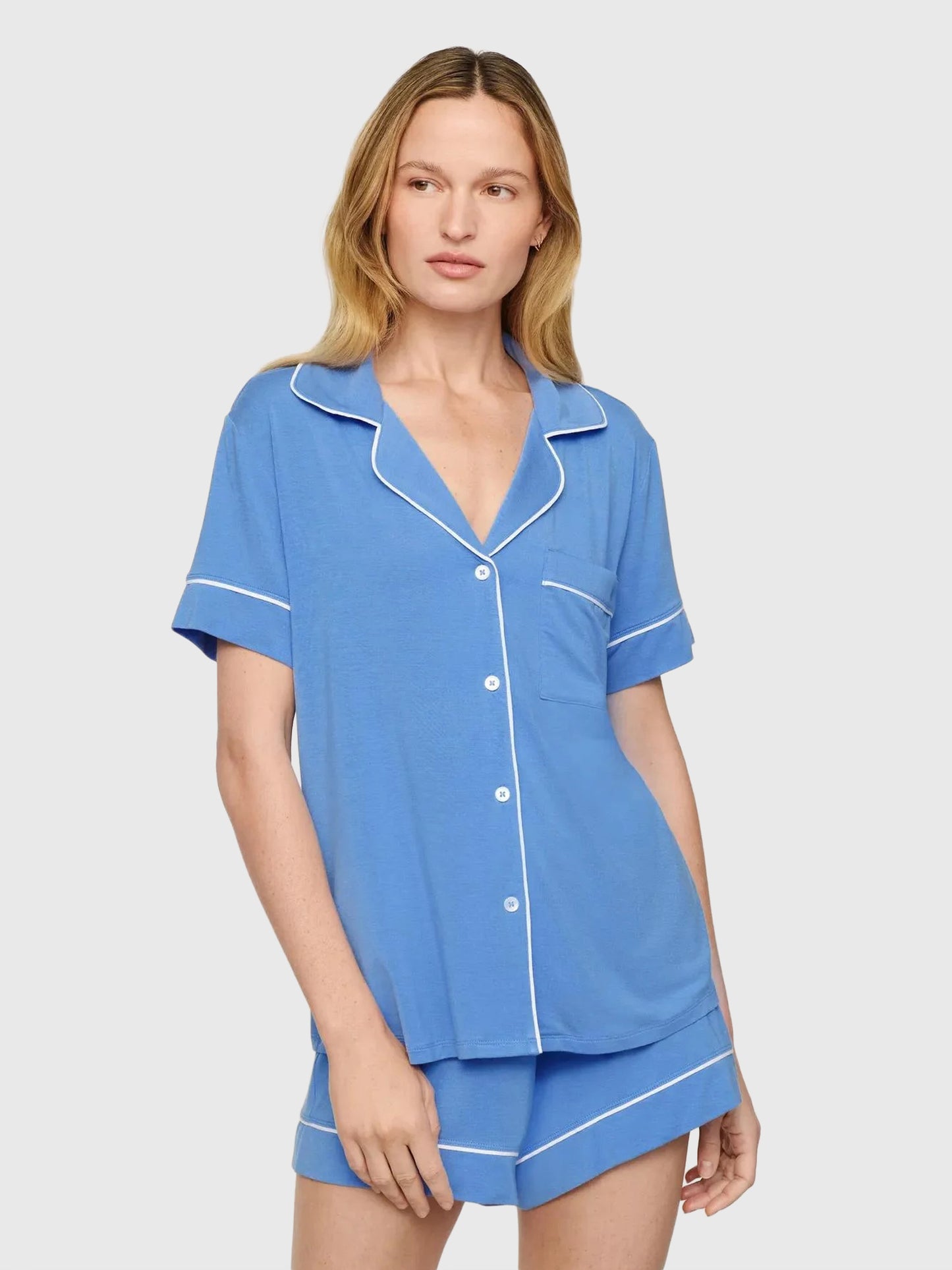 Eberjey Women's Gisele Relaxed Short Pajama Set - Saint Bernard