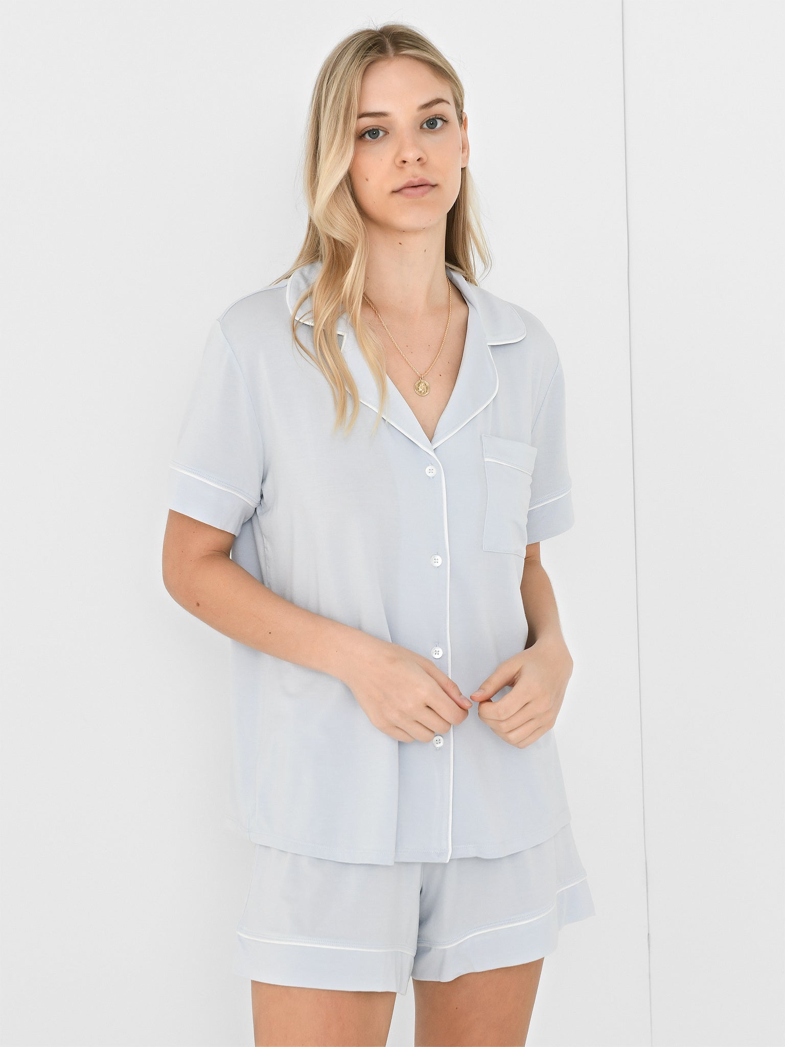 Eberjey Women's Gisele Relaxed Short Pajama Set - Saint Bernard