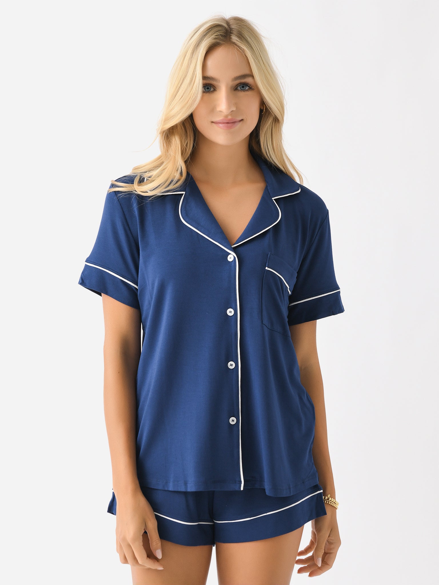 Eberjey Women's Gisele Relaxed Short Pajama Set - Saint Bernard