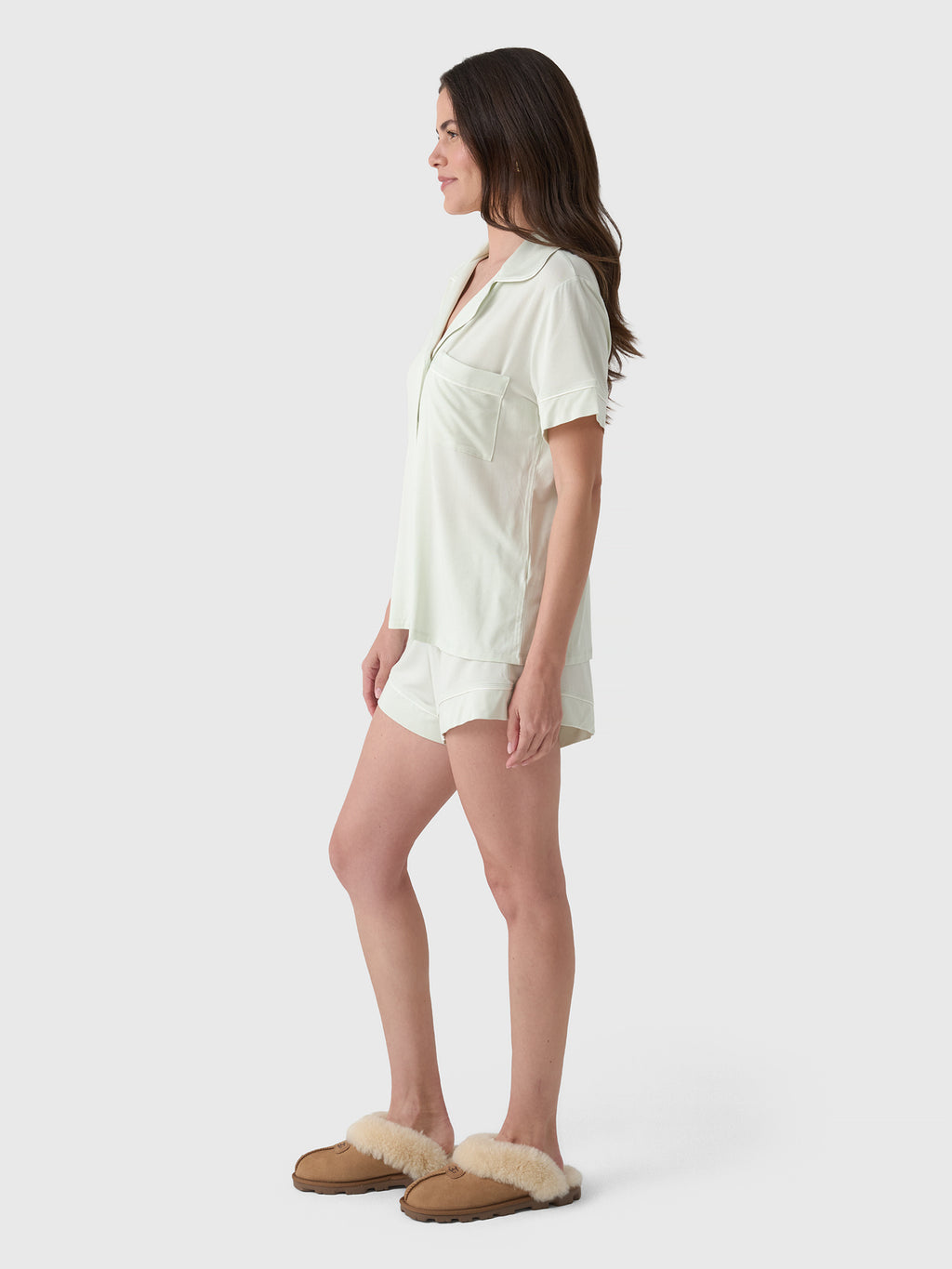Eberjey Women's Gisele Relaxed Short Pajama Set - Saint Bernard