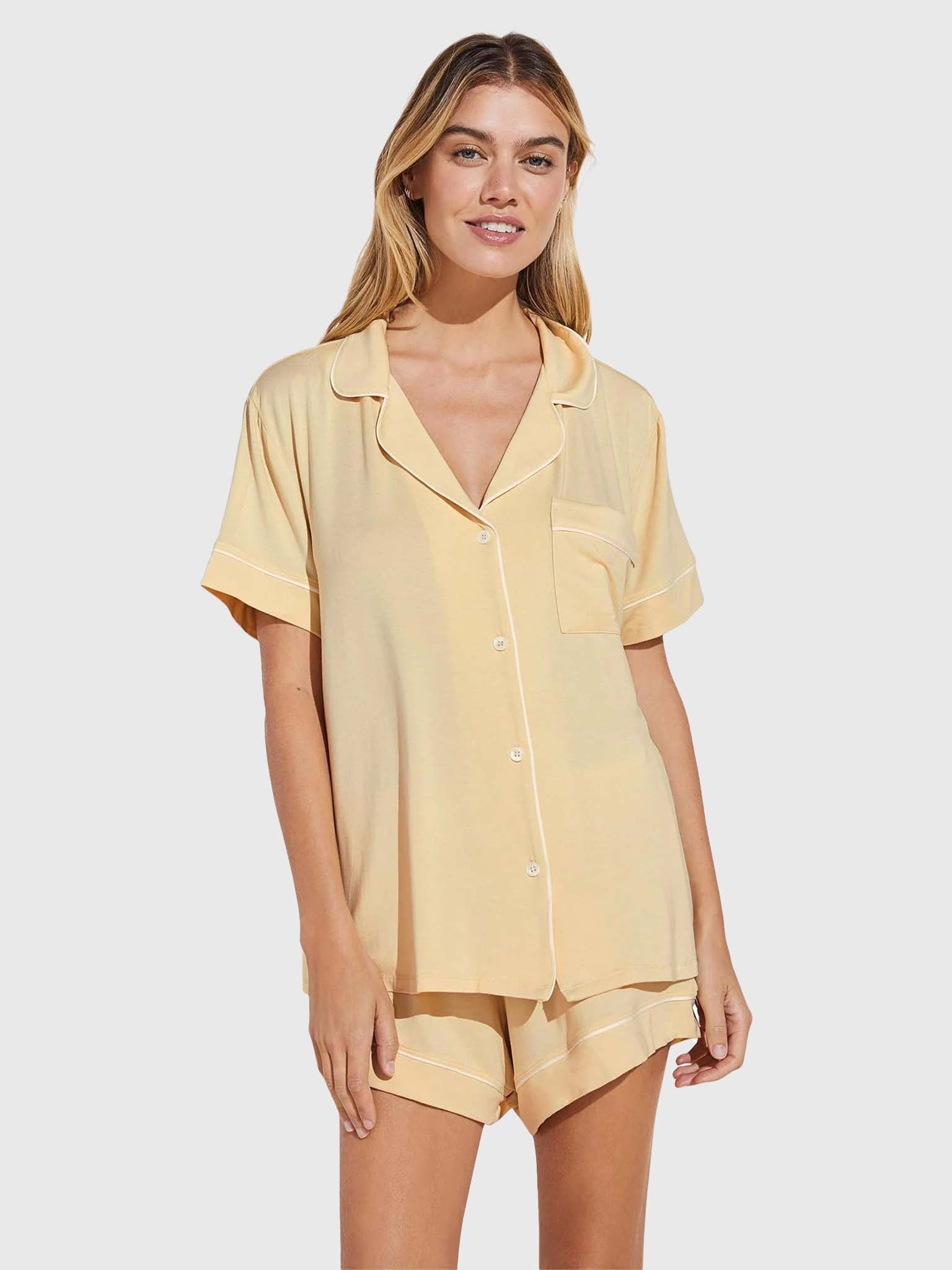 Eberjey Women's Gisele Relaxed Short Pajama Set - Saint Bernard