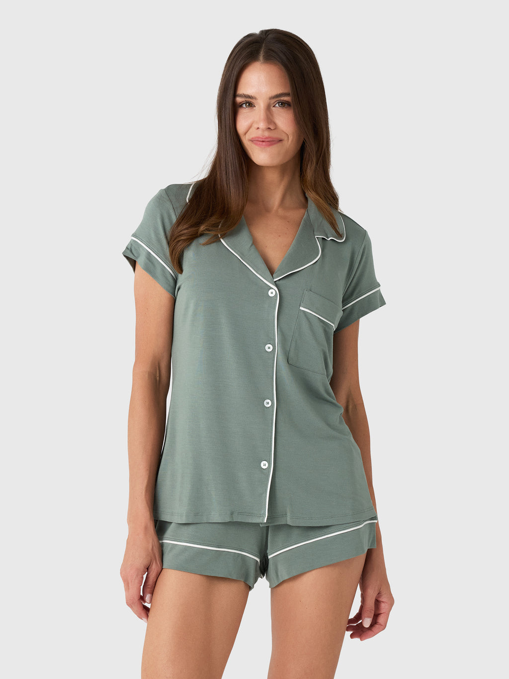 Eberjey Women's Gisele Shortie Pajama Set - Saint Bernard