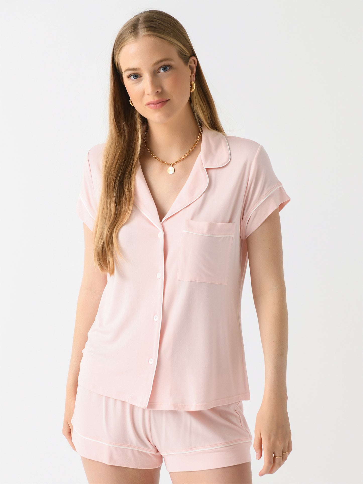 Eberjey Women's Gisele Shortie Pajama Set - Saint Bernard