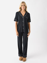 Eberjey Women's Gisele Short Sleeve Pant Pajama Set - Saint Bernard
