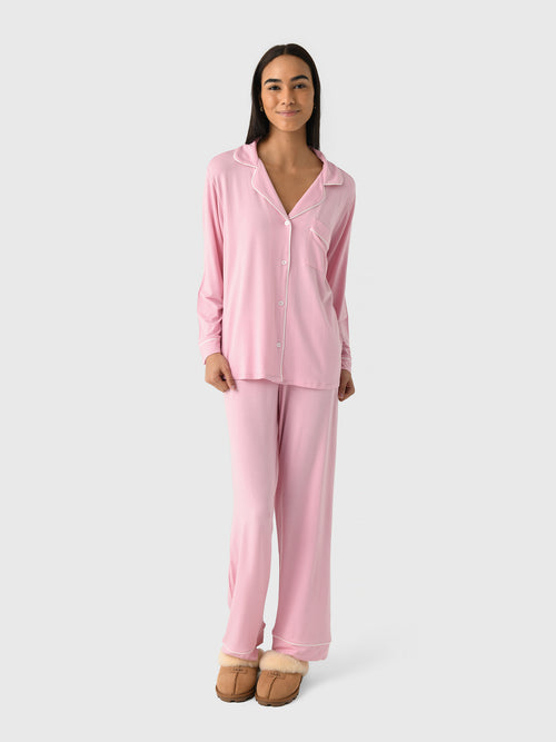 Eberjey Women's Gisele Long Pajama Set - Saint Bernard