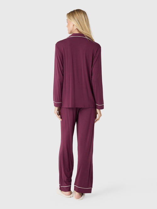 Eberjey Women's Gisele Long Pajama Set - Saint Bernard