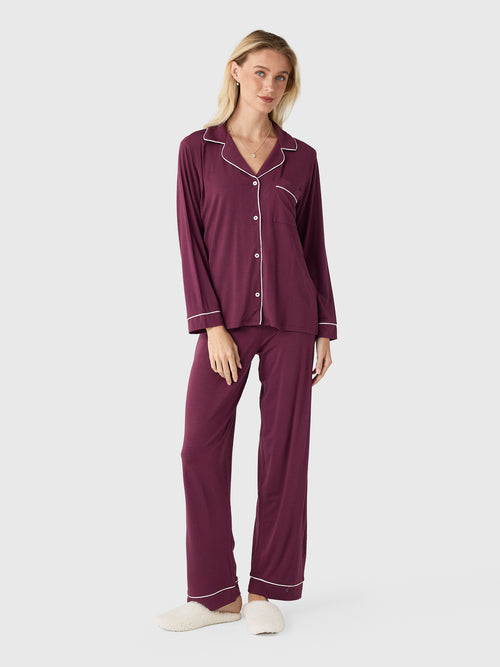 Eberjey Women's Gisele Long Pajama Set - Saint Bernard