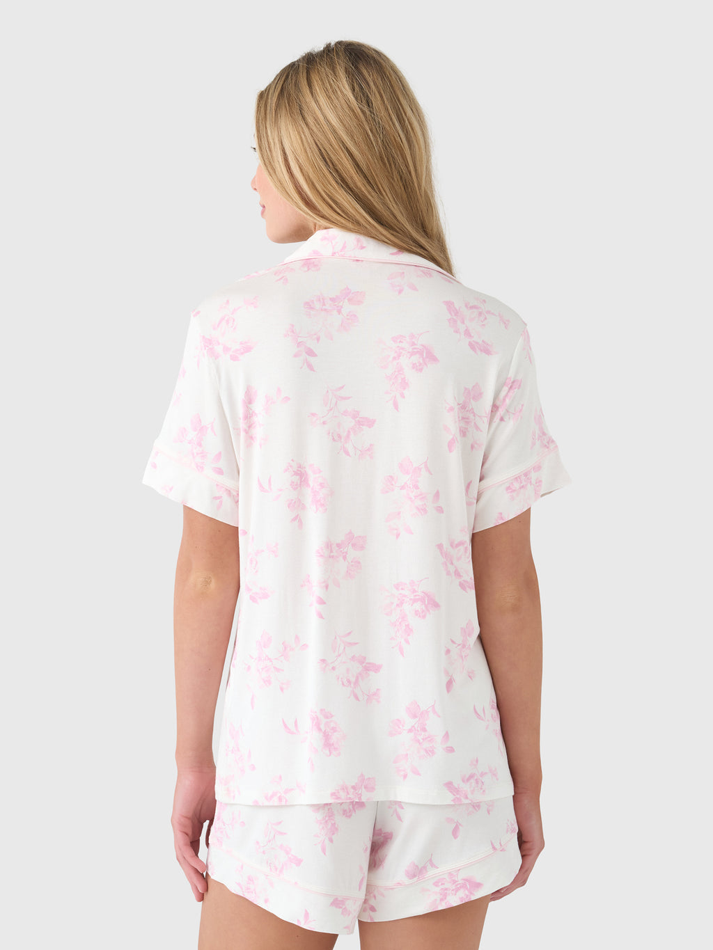 Eberjey Women's Gisele Printed Relaxed Shortie Pajama Set - Saint Bernard