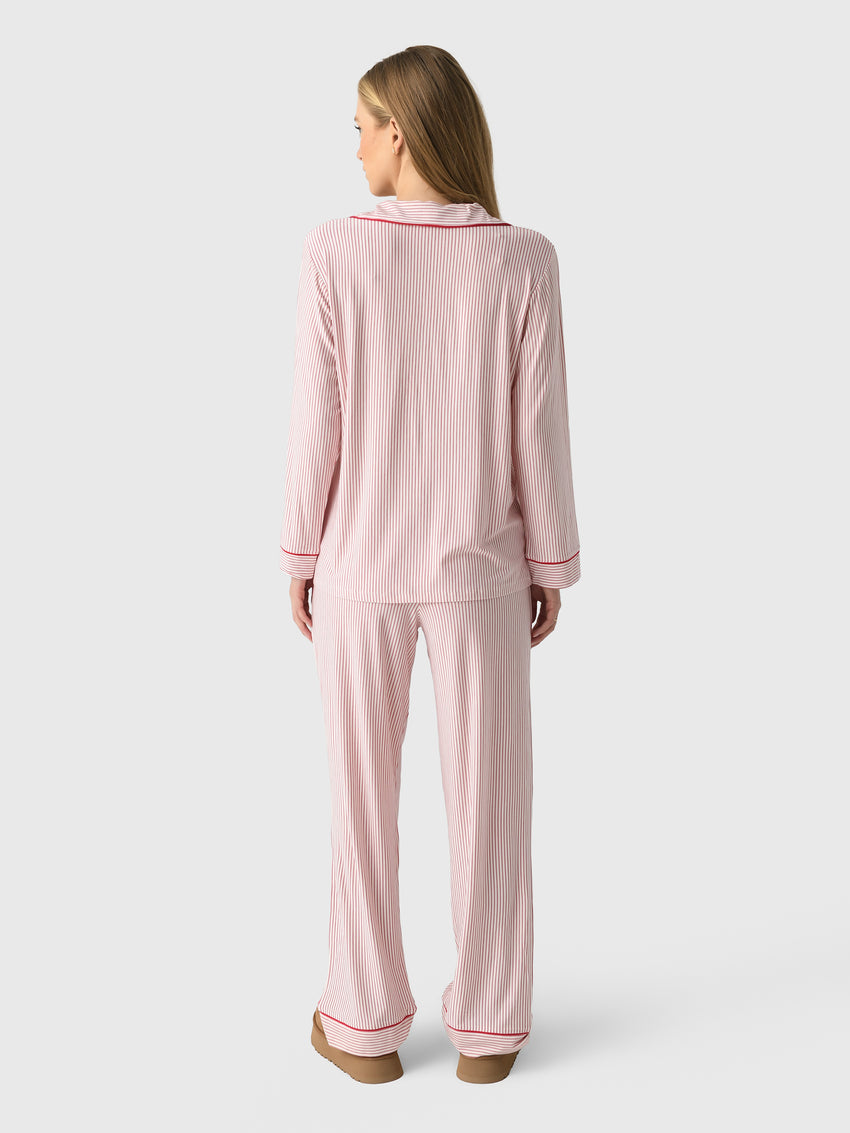 Eberjey Women's Gisele Printed Long Pajama Set Saint Bernard