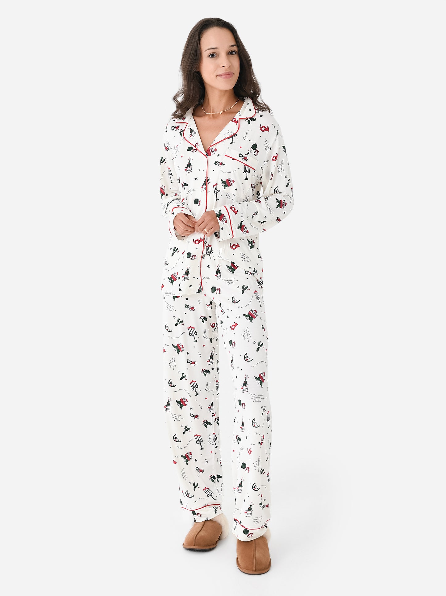 Eberjey Women's Gisele Printed Long Pajama Set
