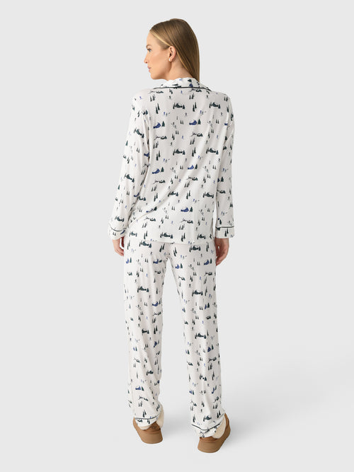 Eberjey Women's Gisele Printed Long Pajama Set