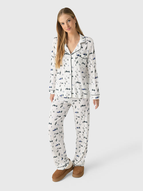 Eberjey Women's Gisele Printed Long Pajama Set