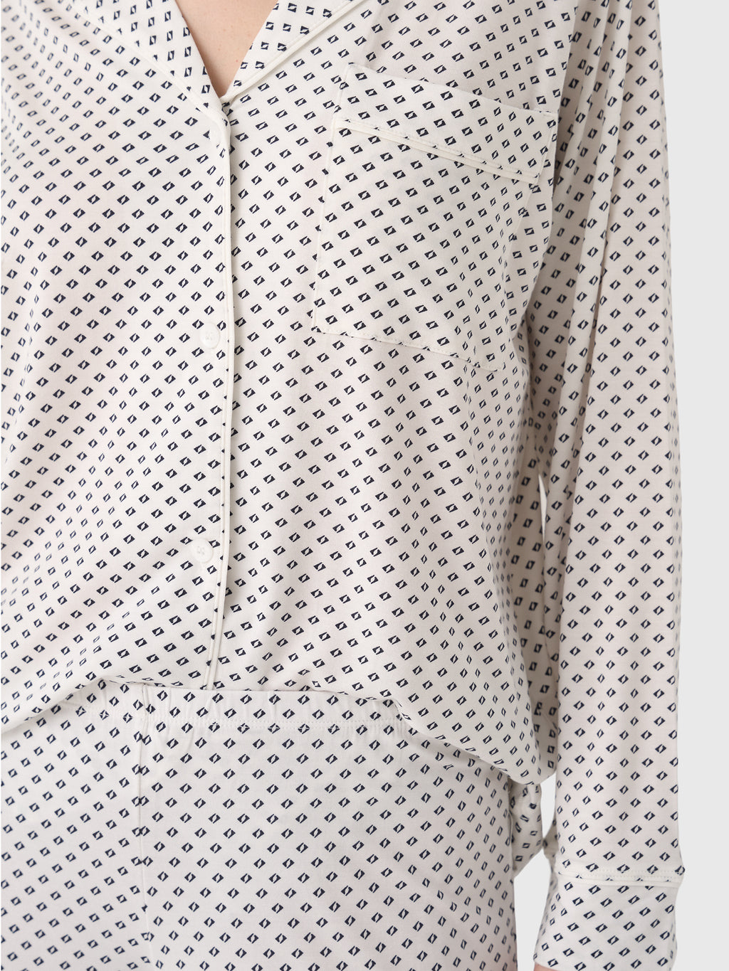 Eberjey Women's Gisele Printed Long Pajama Set - Saint Bernard