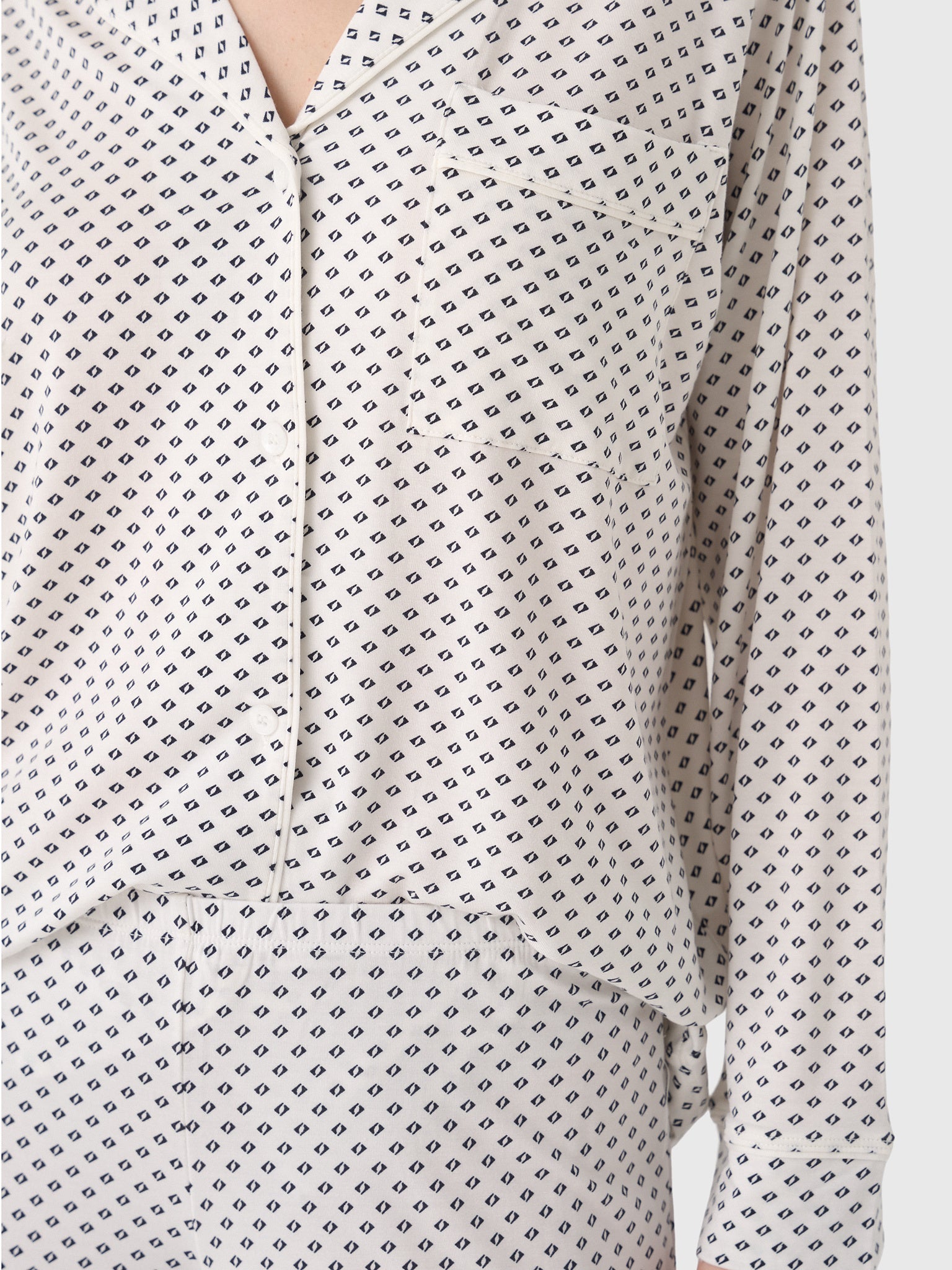 Eberjey Women's Gisele Printed Long Pajama Set - Saint Bernard