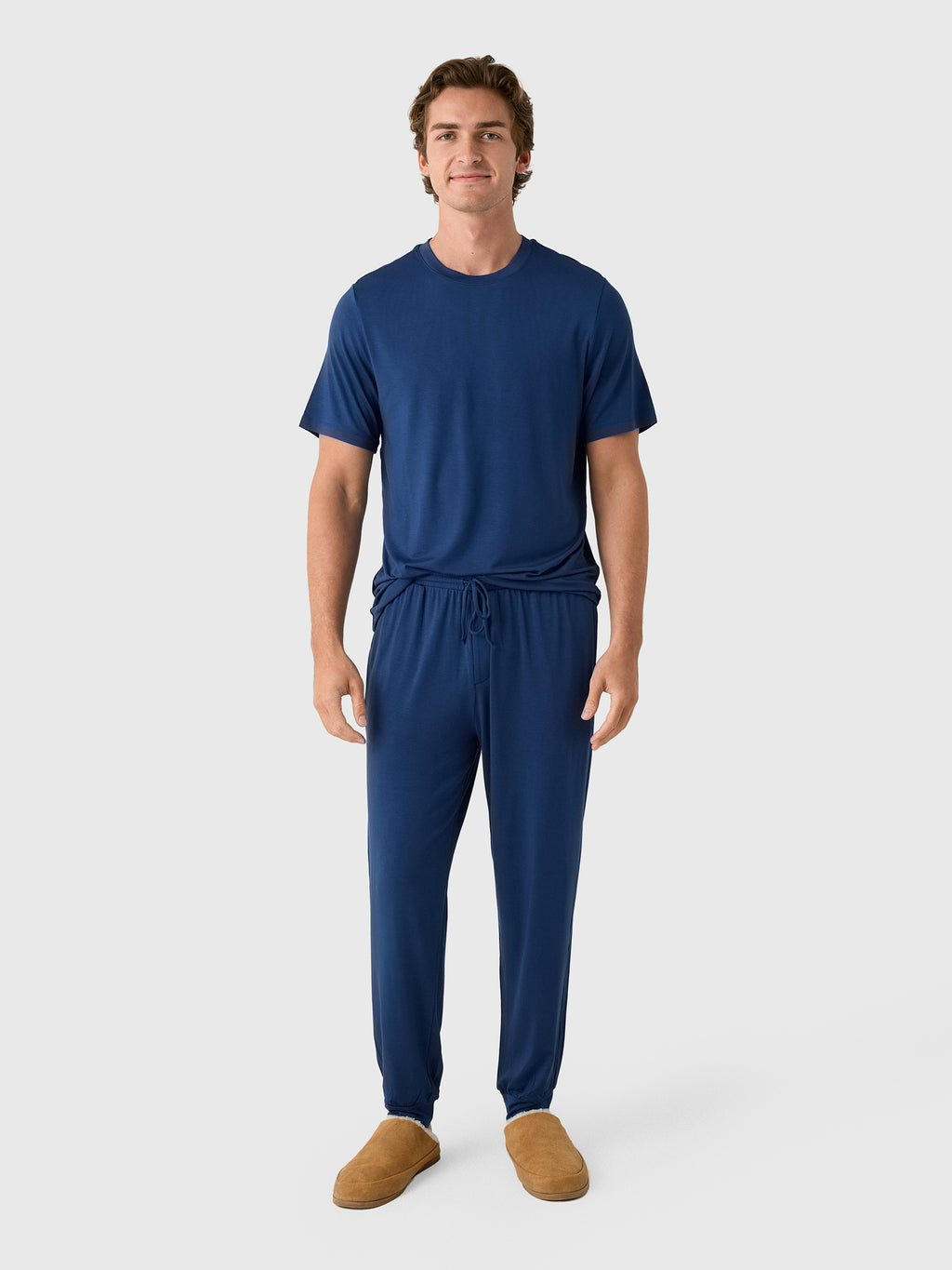 Eberjey Men's Henry Short Sleeve Pajama Set - Saint Bernard