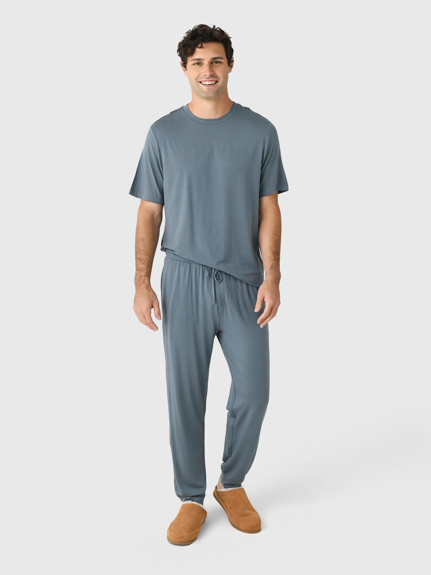 Eberjey Men's Henry Short Sleeve Pajama Set - Saint Bernard