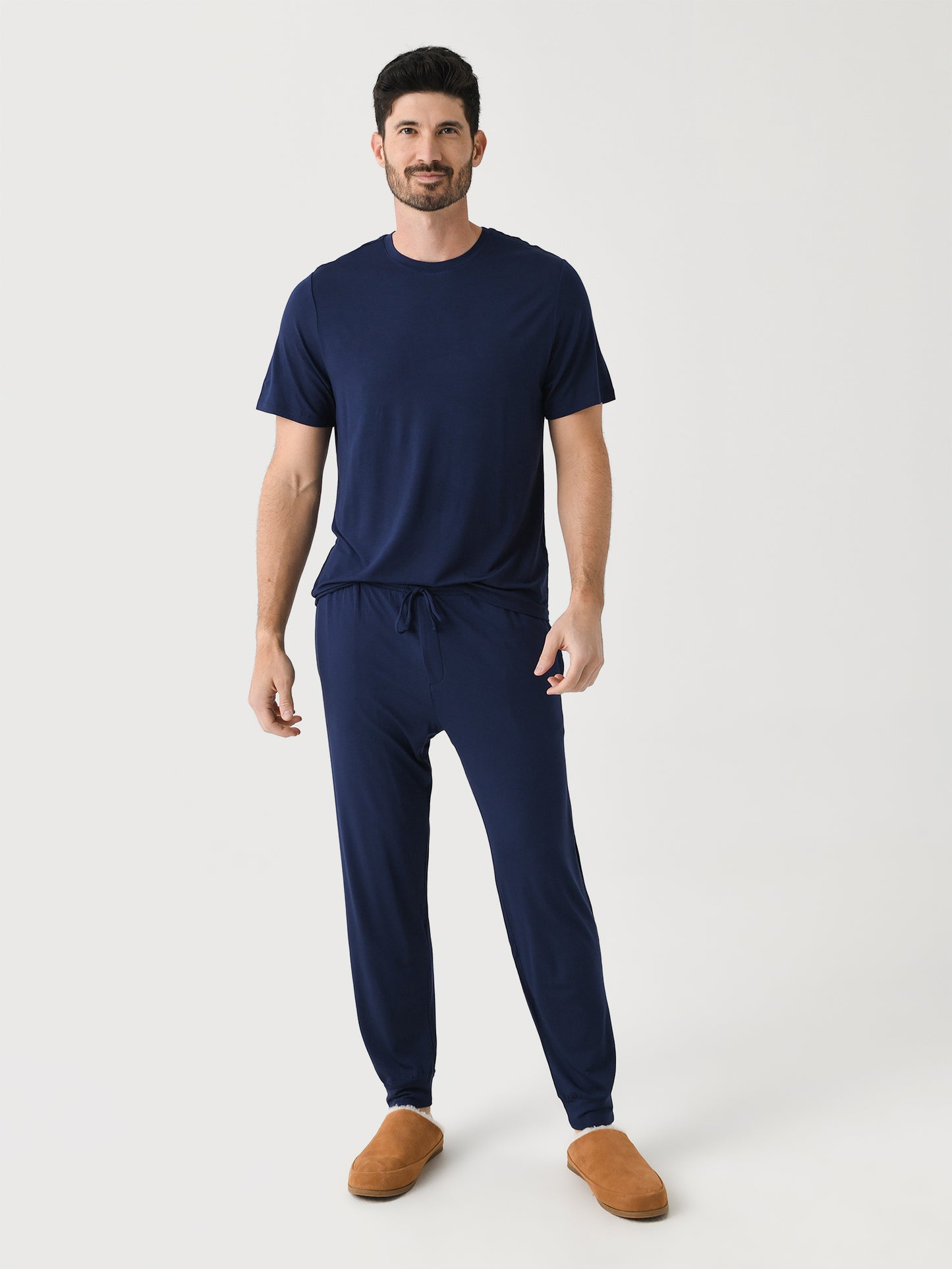 Eberjey Men's Henry Short Sleeve Pajama Set - Saint Bernard