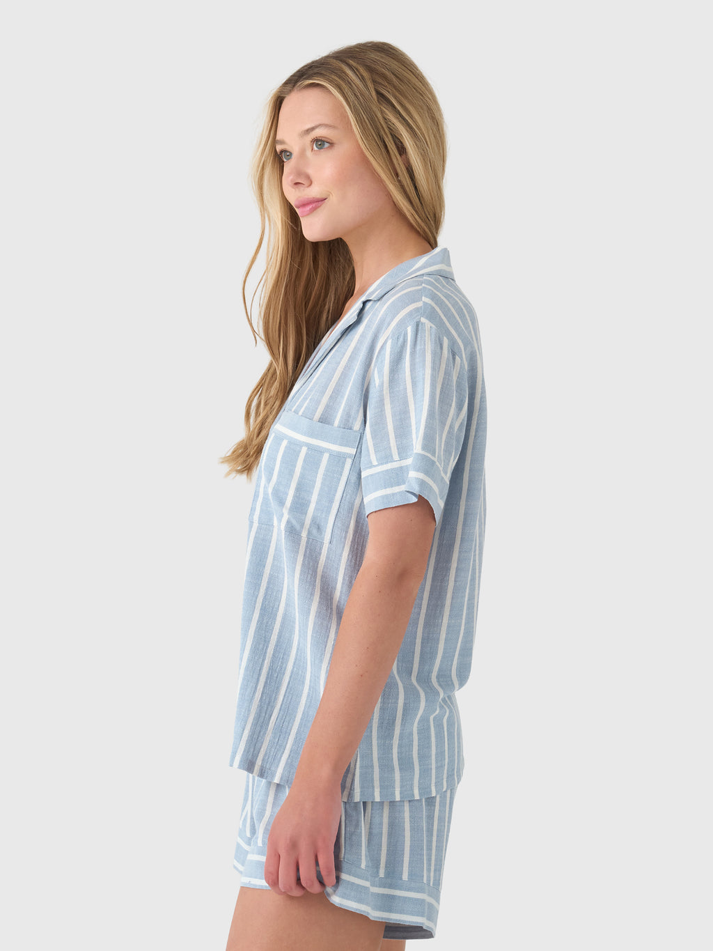 Eberjey Women's Nautico Shortie Short Pajama Set - Saint Bernard